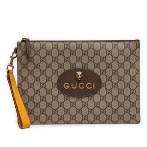 Pre-Loved Gucci GG Supreme Neo Vintage Clutch